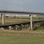 Big Ditch rail bridge from east